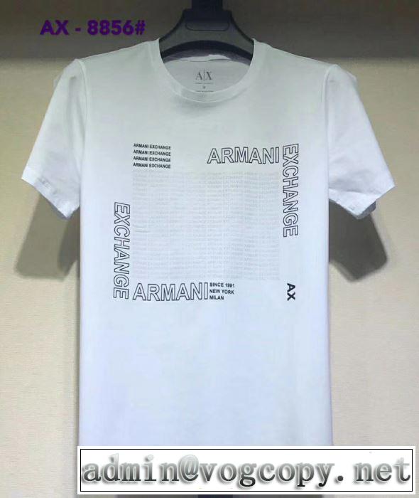 半袖Tシャツ 大胆にデザインオシャレ新品 アルマーニ 春夏の流行り2019新品 ARMANI  多色可選 特に注目したい