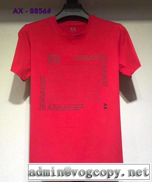 半袖Tシャツ 大胆にデザインオシャレ新品 アルマーニ 春夏の流行り2019新品 ARMANI  多色可選 特に注目したい