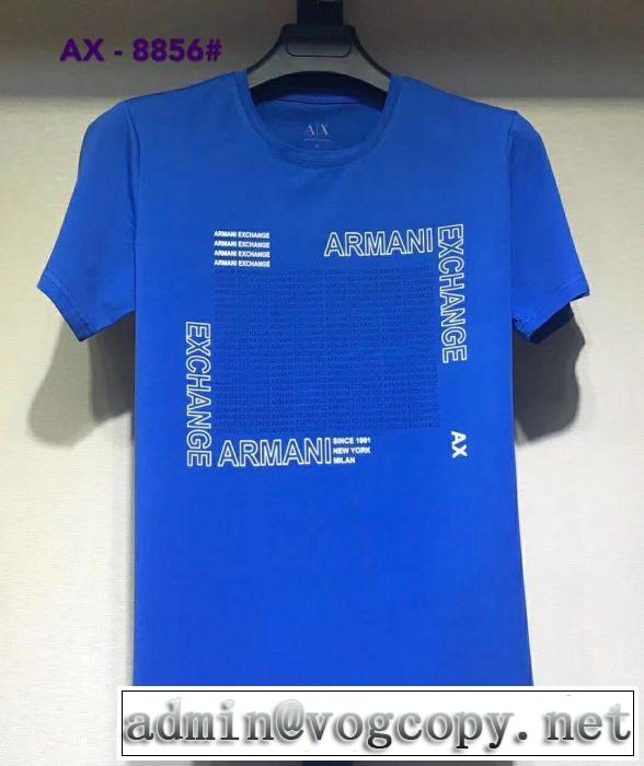 半袖Tシャツ 大胆にデザインオシャレ新品 アルマーニ 春夏の流行り2019新品 ARMANI  多色可選 特に注目したい