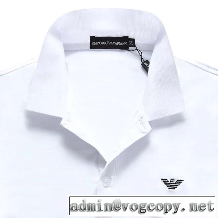 大人のこなれた着こなし  半袖Tシャツ 多色可選 2019春夏も引き続きトレンド アルマーニ ARMANI