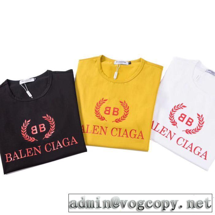 今年の正解大人気新作 季節感をプラス人気商品 2019 BALENCIAGA バレンシアガ 半袖Tシャツ 3色可選
