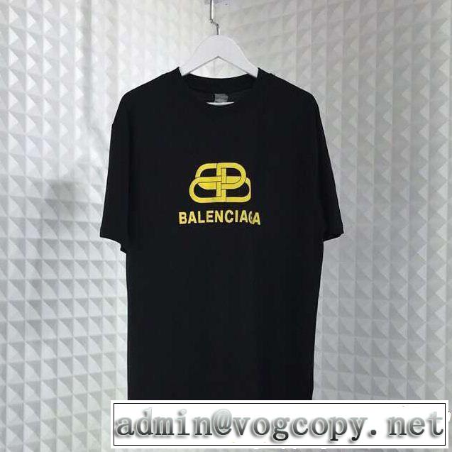  Tシャツ/ティーシャツ  切りっぱなしデザイン バレンシアガ BALENCIAGA 2色可選 大人のカジュアルスタイル 