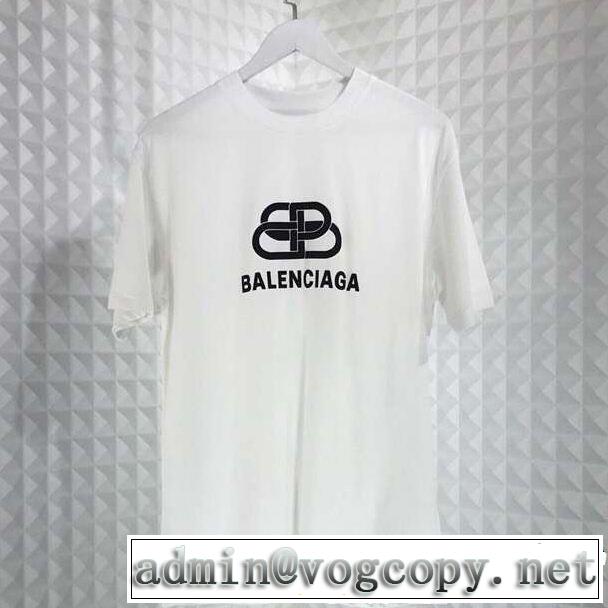 Tシャツ/ティーシャツ  切りっぱなしデザイン バレンシアガ BALENCIAGA 2色可選 大人のカジュアルスタイル