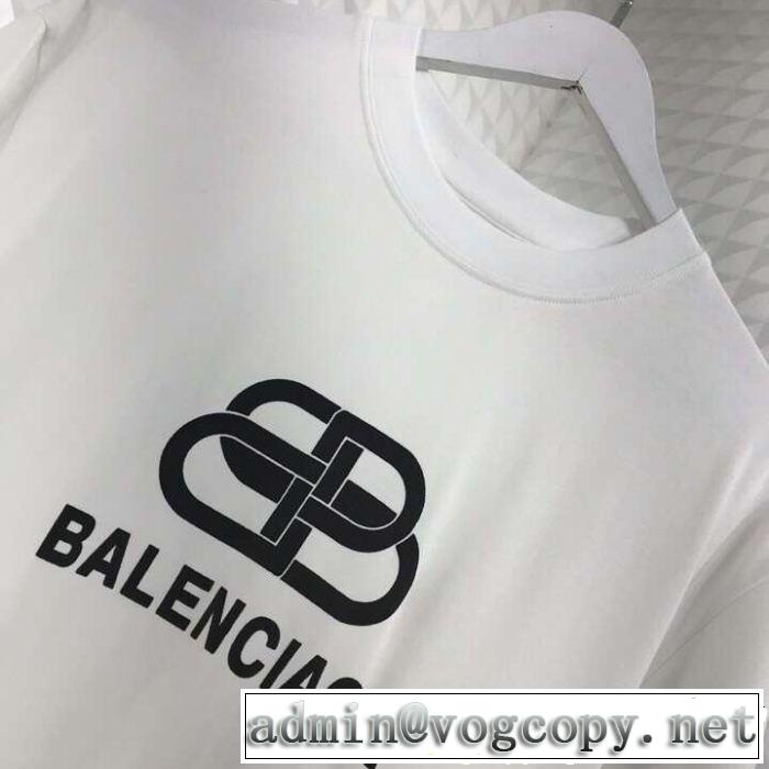Tシャツ/ティーシャツ  切りっぱなしデザイン バレンシアガ BALENCIAGA 2色可選 大人のカジュアルスタイル