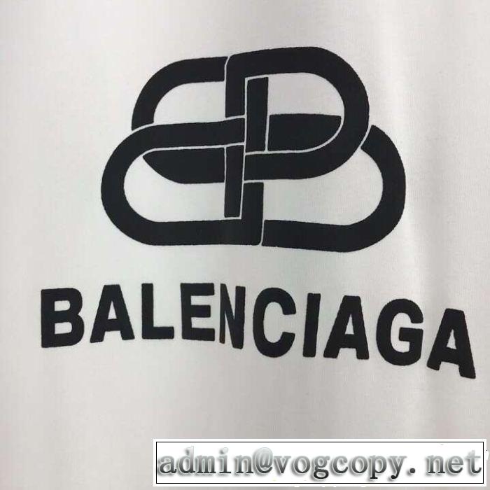 Tシャツ/ティーシャツ  切りっぱなしデザイン バレンシアガ BALENCIAGA 2色可選 大人のカジュアルスタイル