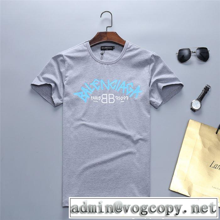 2019春夏のトレンド新商品 上品な涼やかさある印象に BALENCIAGA バレンシアガ 半袖Tシャツ 3色可選