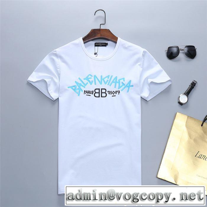 2019春夏のトレンド新商品 上品な涼やかさある印象に BALENCIAGA バレンシアガ 半袖Tシャツ 3色可選