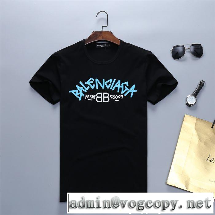 2019春夏のトレンド新商品 上品な涼やかさある印象に BALENCIAGA バレンシアガ 半袖Tシャツ 3色可選
