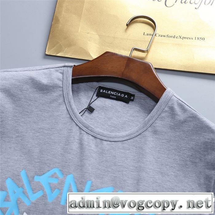 2019春夏のトレンド新商品 上品な涼やかさある印象に BALENCIAGA バレンシアガ 半袖Tシャツ 3色可選