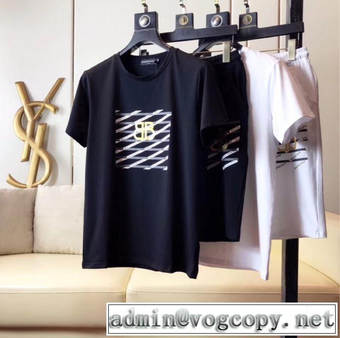 上下セット 2色可選 《2019年》今、注目のストリート 人気夏ファションおすすめ バレンシアガ BALENCIAGA