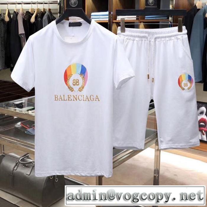 バレンシアガ BALENCIAGA 上下セット 2色可選 2019年春夏シーズンの人気 絶妙にオシャレ人気アイテム