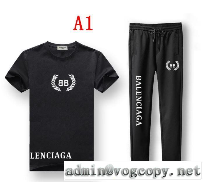 新作コレクションを見る 【2019年】夏のファッション バレンシアガ BALENCIAGA 上下セット 4色可選