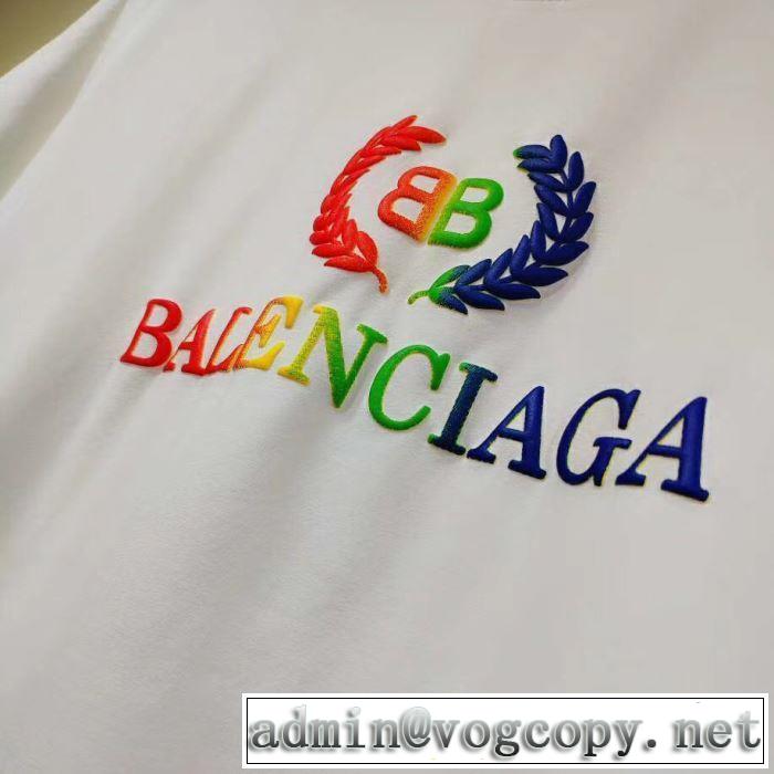 2019年の春夏に着たい る春夏おすすめの人気商品 バレンシアガ BALENCIAGA 半袖Tシャツ 男女兼用 2色可選