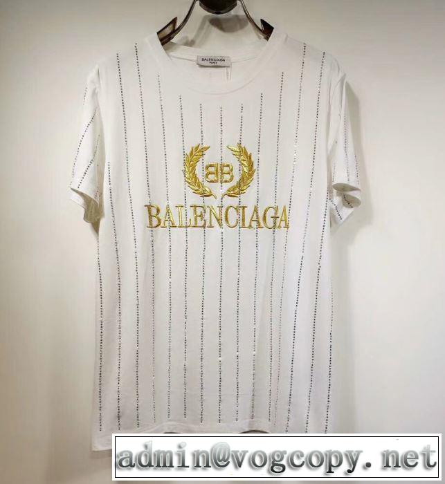 男女兼用 2色可選  半袖Tシャツ 春夏のトレンドアイテム 2019春夏トレンドアイテム バレンシアガ BALENCIAGA