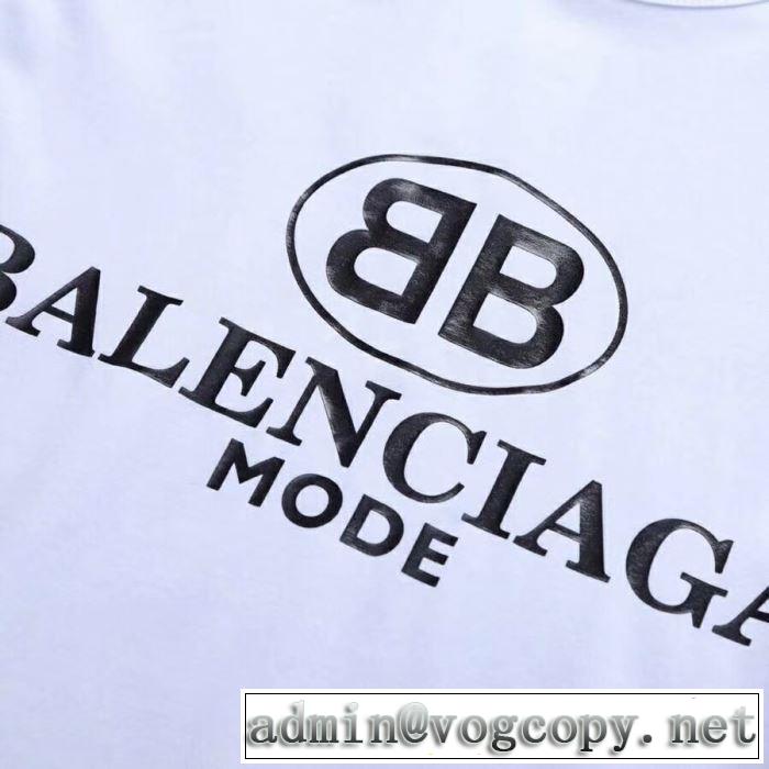 バレンシアガ BALENCIAGA 半袖Tシャツ 2色可選 春夏のトレンドアイテム 2019春夏も引き続きトレンド