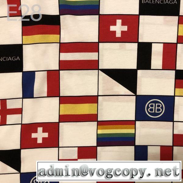 クラシカルな雰囲気 バレンシアガ BALENCIAGA 半袖Tシャツ 大人カジュアル夏ファッション2019