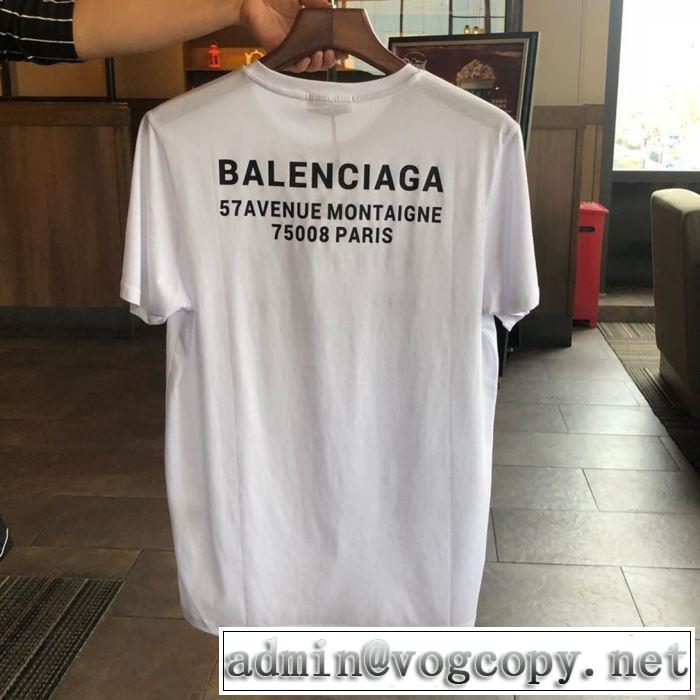 今流行りの最新コレクション バレンシアガ BALENCIAGA 半袖Tシャツ 2色可選 爽やかカジュアル人気