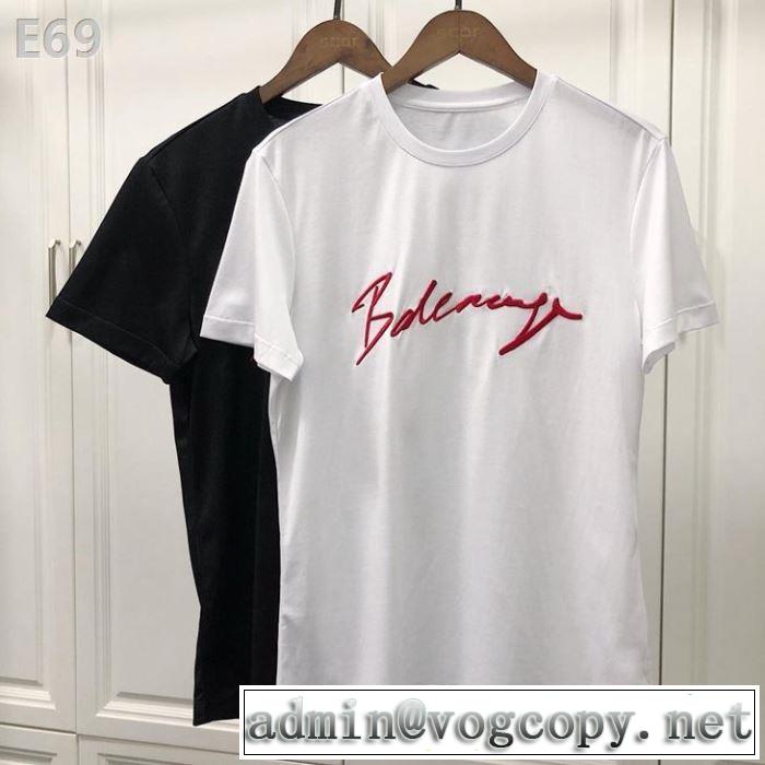 バレンシアガ BALENCIAGA 半袖Tシャツ 2色可選 2019春夏トレンドアイテム 今季流行りの人気新作
