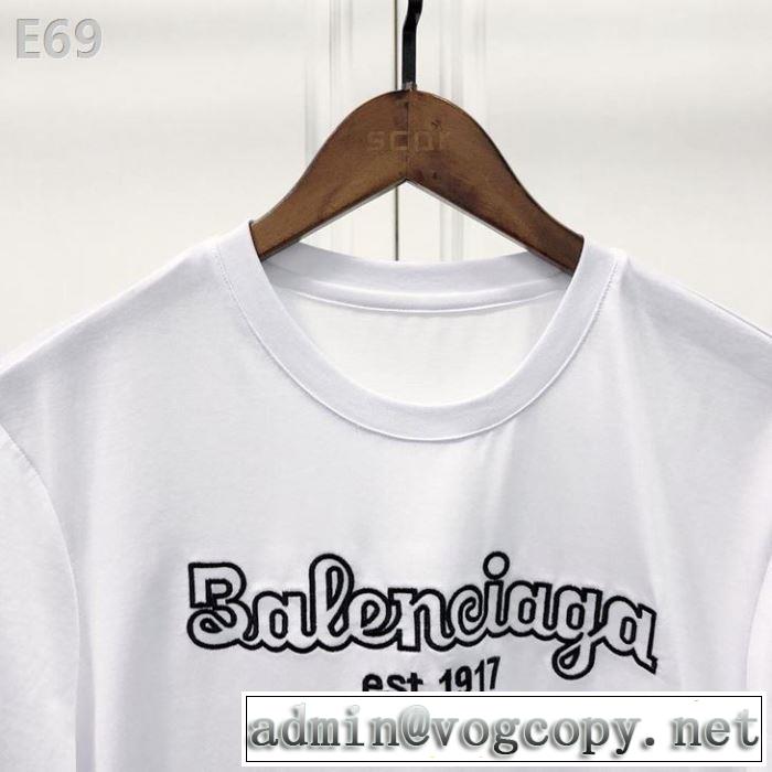 2019年春夏流行ファッション 大人の可愛さを引き立て バレンシアガ BALENCIAGA 半袖Tシャツ 2色可選