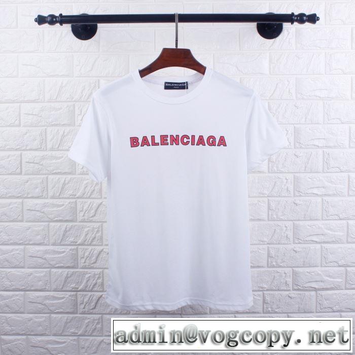 2019春夏も引き続きトレンド バレンシアガ 大人のカジュアルスタイル BALENCIAGA 2色可選 半袖Tシャツ 洗練された印象に