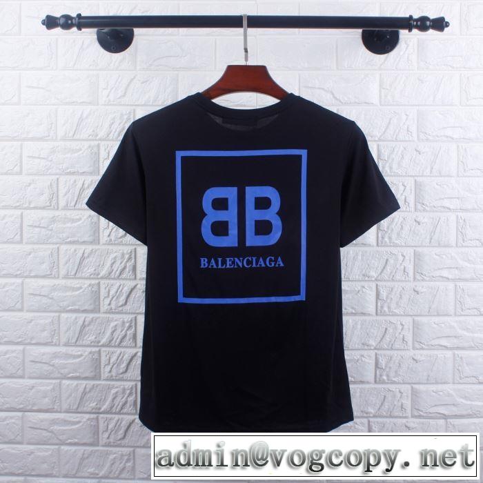 2019春夏も引き続きトレンド バレンシアガ 大人のカジュアルスタイル BALENCIAGA 2色可選 半袖Tシャツ 洗練された印象に