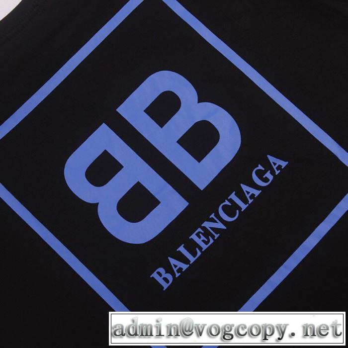 2019春夏も引き続きトレンド バレンシアガ 大人のカジュアルスタイル BALENCIAGA 2色可選 半袖Tシャツ 洗練された印象に