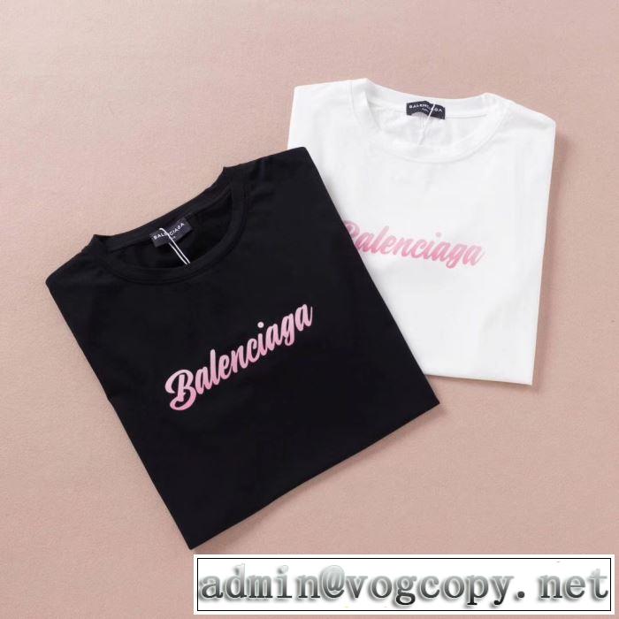 素敵なスタイルで夏の定番 バレンシアガ 2019SSのトレンド商品 BALENCIAGA 2色可選 半袖Tシャツ 今年春夏ファション流行り