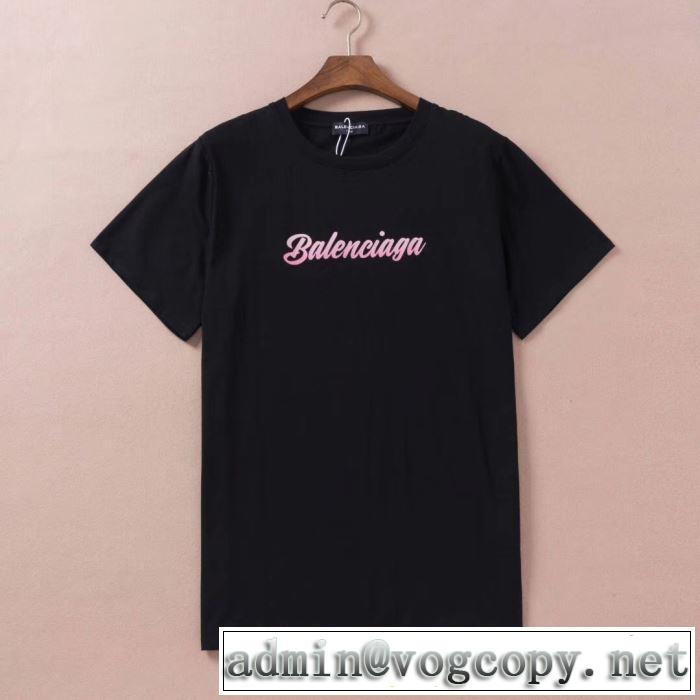 素敵なスタイルで夏の定番 バレンシアガ 2019SSのトレンド商品 BALENCIAGA 2色可選 半袖Tシャツ 今年春夏ファション流行り
