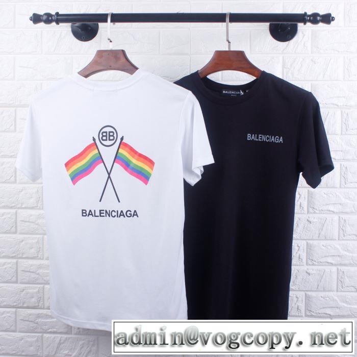 2色可選  夏大人気のアイテム バレンシアガ BALENCIAGA 2019春夏のトレンド新商品半袖Tシャツ 鮮度が手に入る