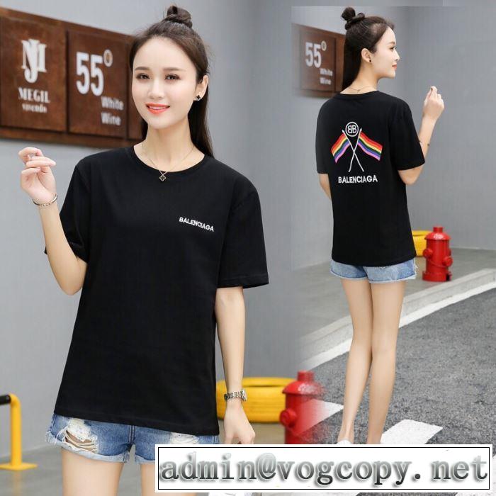 2色可選  夏大人気のアイテム バレンシアガ BALENCIAGA 2019春夏のトレンド新商品半袖Tシャツ 鮮度が手に入る