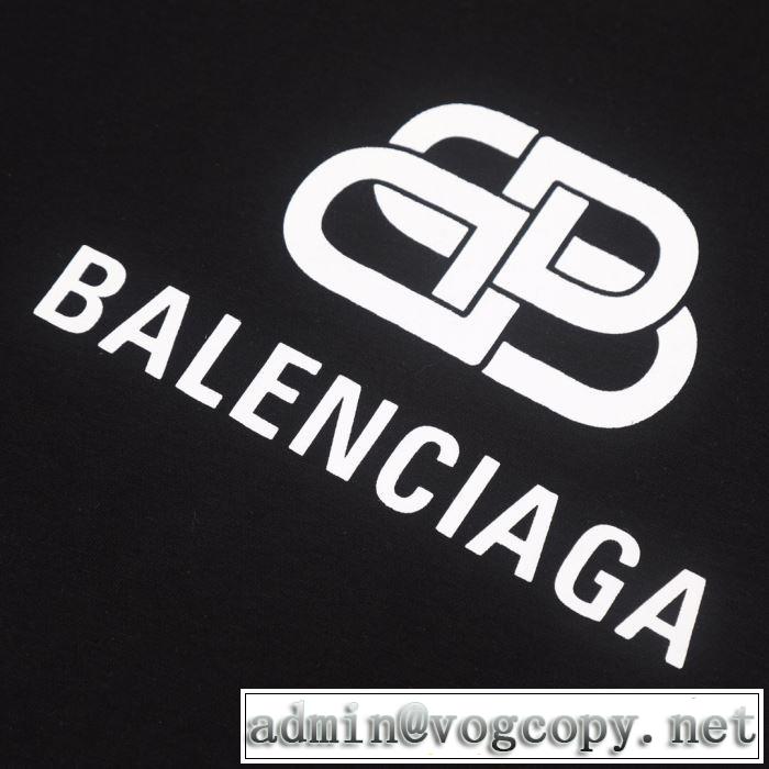 バレンシアガ BALENCIAGA 注目度が高まり最新コレクション2019春夏トレンドアイテム  多色可選 半袖Tシャツ 夏にぴったり上品
