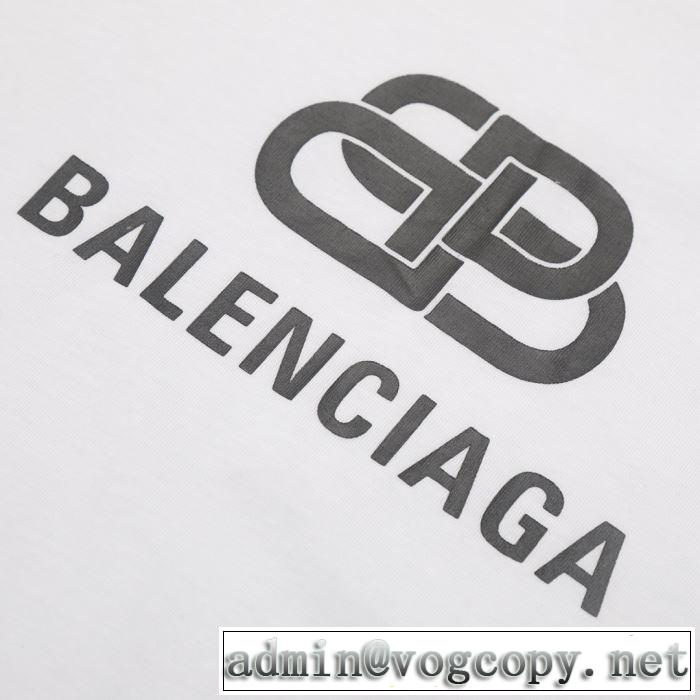 バレンシアガ BALENCIAGA 注目度が高まり最新コレクション2019春夏トレンドアイテム  多色可選 半袖Tシャツ 夏にぴったり上品