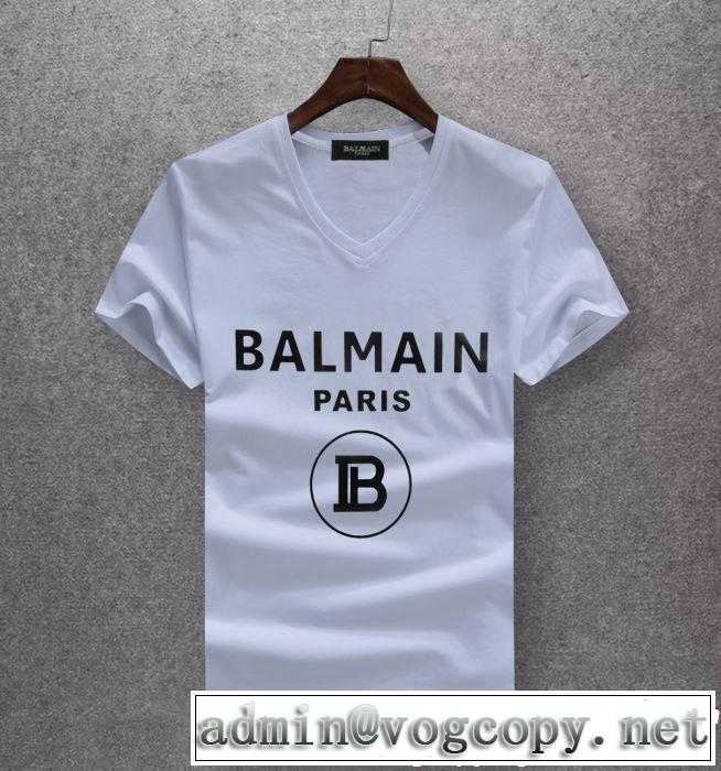BALMAIN バルマン 半袖Tシャツ 3色可選 2019年春夏のトレンドアイテム 今季トレンドの限定アイテム