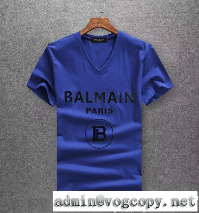 BALMAIN バルマン 半袖Tシャツ 3色可選 2019年春夏のトレンドアイテム 今季トレンドの限定アイテム