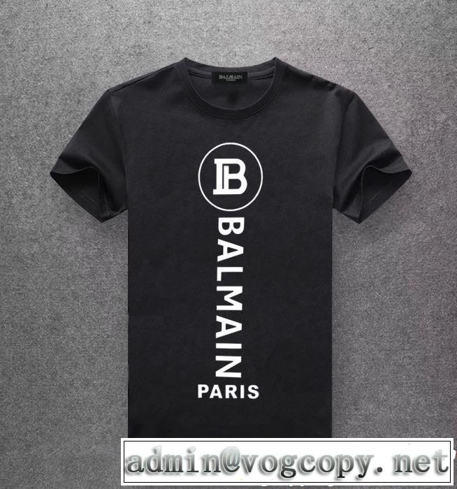 2019春夏も引き続き人気セール 春夏シンプルファッションでOK！ BALMAIN バルマン 半袖Tシャツ 4色可選