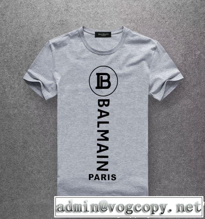 2019春夏も引き続き人気セール 春夏シンプルファッションでOK！ BALMAIN バルマン 半袖Tシャツ 4色可選