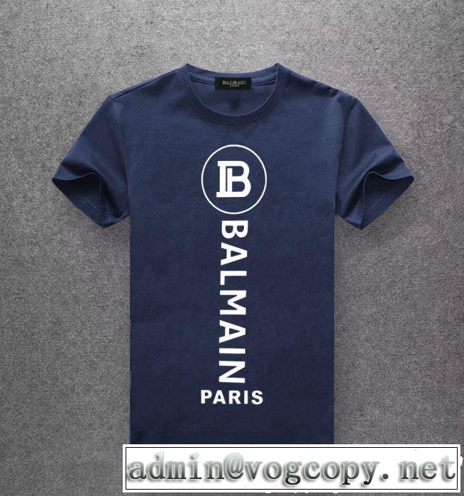 2019春夏も引き続き人気セール 春夏シンプルファッションでOK！ BALMAIN バルマン 半袖Tシャツ 4色可選