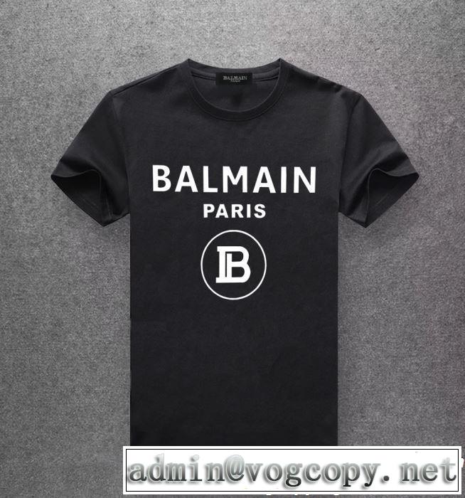 2019年春夏シーズンの人気 オススメしたい最新注目ファション BALMAIN バルマン 半袖Tシャツ 多色可選