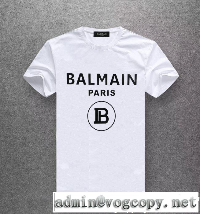 2019年春夏シーズンの人気 オススメしたい最新注目ファション BALMAIN バルマン 半袖Tシャツ 多色可選