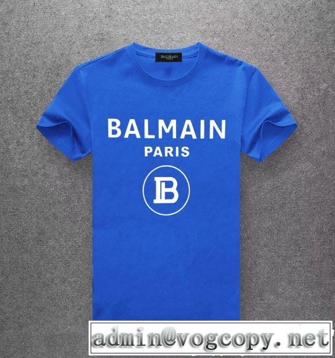 2019年春夏シーズンの人気 オススメしたい最新注目ファション BALMAIN バルマン 半袖Tシャツ 多色可選