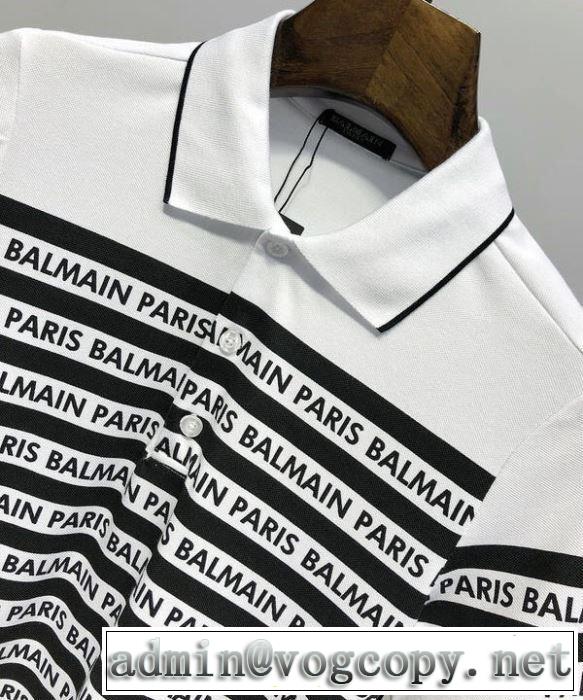 バルマンやっと見つけた国内即発 BALMAIN  Tシャツ/半袖  2色可選 2019限定 男性に人気