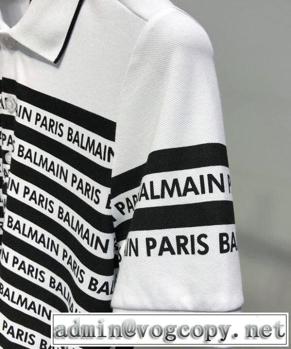 バルマンやっと見つけた国内即発 BALMAIN  Tシャツ/半袖  2色可選 2019限定 男性に人気