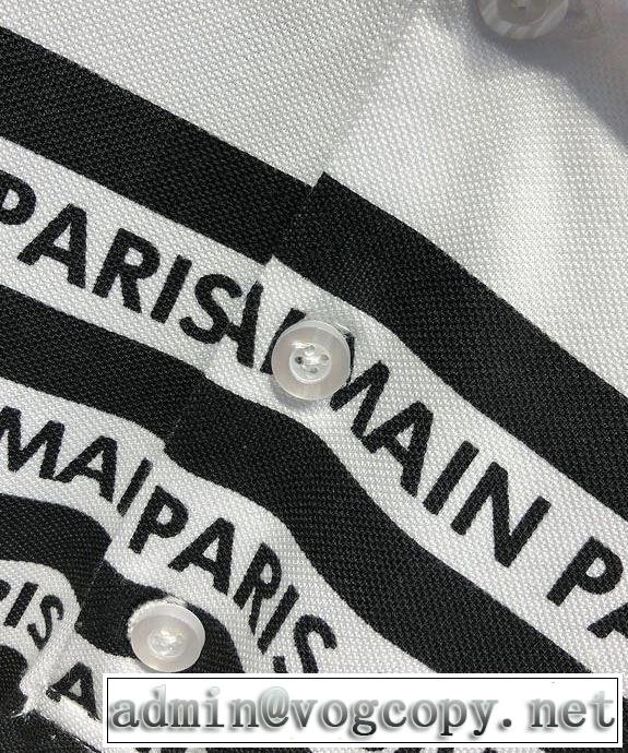 バルマンやっと見つけた国内即発 BALMAIN  Tシャツ/半袖  2色可選 2019限定 男性に人気