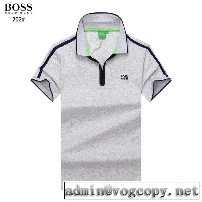 新しい斬新なスタイル HUGO BOSS ヒューゴボス 半袖Tシャツ 4色可選 オシャレ上級者に