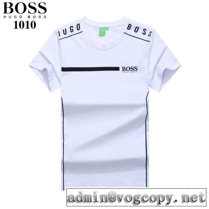 2019年春夏流行ファッション 通勤の定番 HUGO BOSS ヒューゴボス 半袖Tシャツ 4色可選