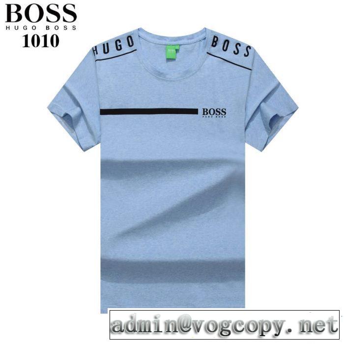 2019年春夏流行ファッション 通勤の定番 HUGO BOSS ヒューゴボス 半袖Tシャツ 4色可選