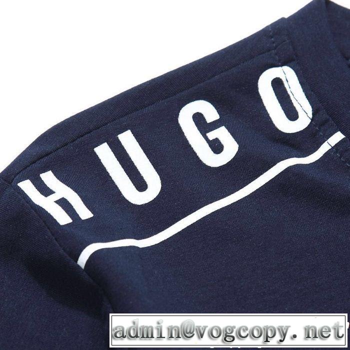 2019年春夏流行ファッション 通勤の定番 HUGO BOSS ヒューゴボス 半袖Tシャツ 4色可選