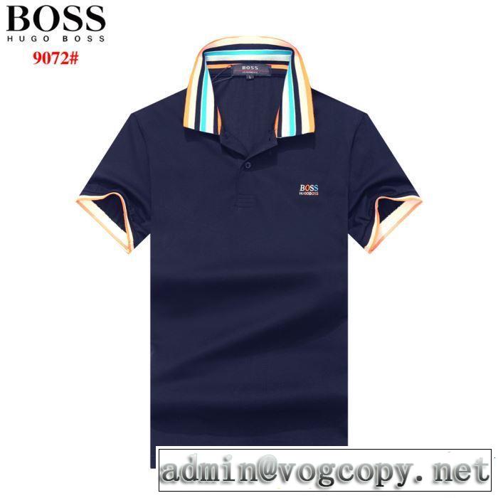 HUGO BOSS ヒューゴボス 半袖Tシャツ 3色可選 2019年春夏のトレンドアイテム クラシカルな雰囲気
