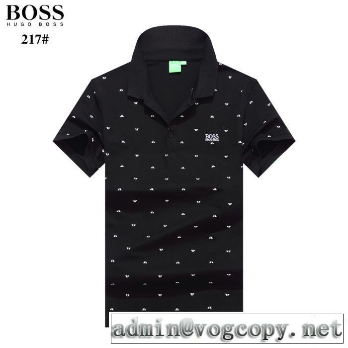 4色可選 知的な夏のスタイル 《2019年》今、注目のストリート HUGO BOSS ヒューゴボス 半袖Tシャツ