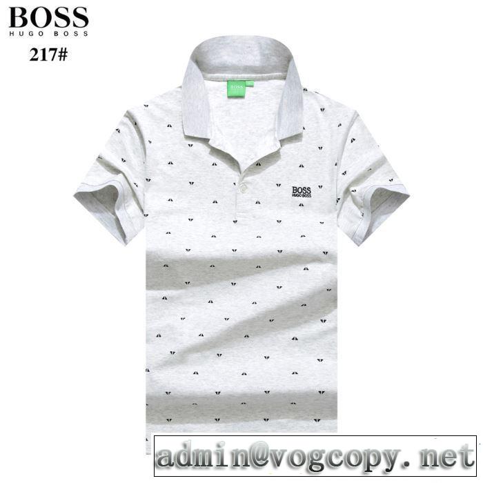 4色可選 知的な夏のスタイル 《2019年》今、注目のストリート HUGO BOSS ヒューゴボス 半袖Tシャツ